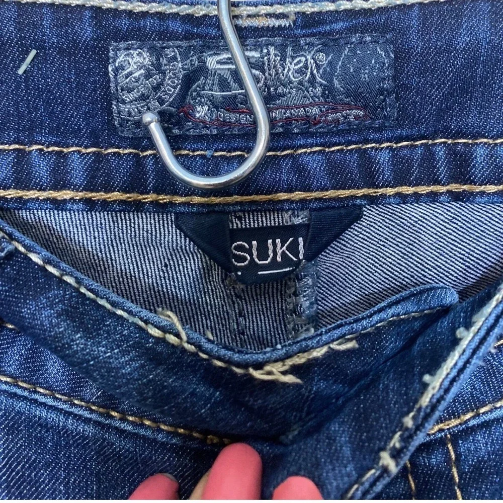 Silver Jeans Co Suki Mid‎ Rise Bootcut Dark Wash Denim Jeans W28